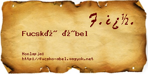 Fucskó Ábel névjegykártya